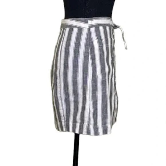 EUC Madewell Striped Lace-Up Mini Skirt (T) - Picture 6 of 13